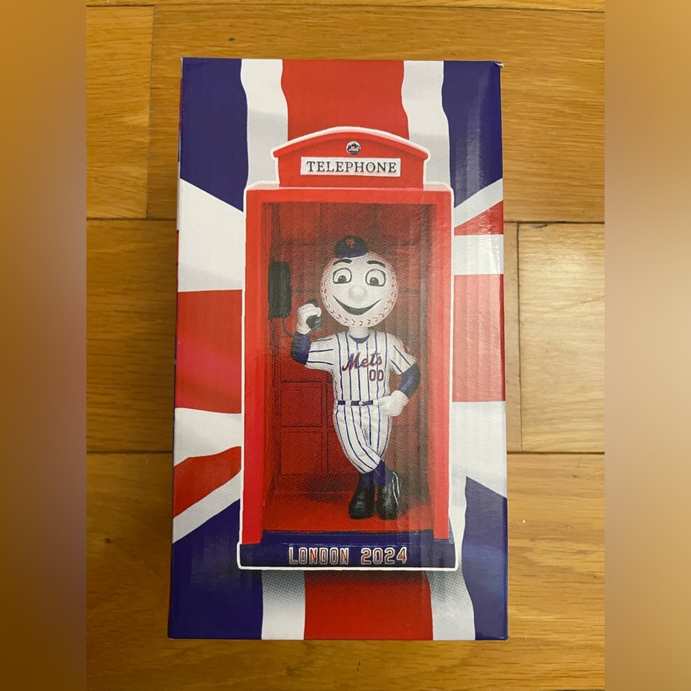 Mr. Met 2024 London Series Telephone Booth Mets Bobblehead 5/11